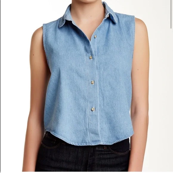 American Apparel Tops American Apparel Denim Sleeveless Top